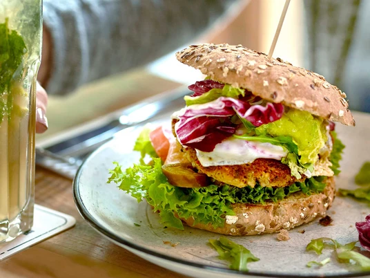 Gastronomie: vegetarischer Burger
