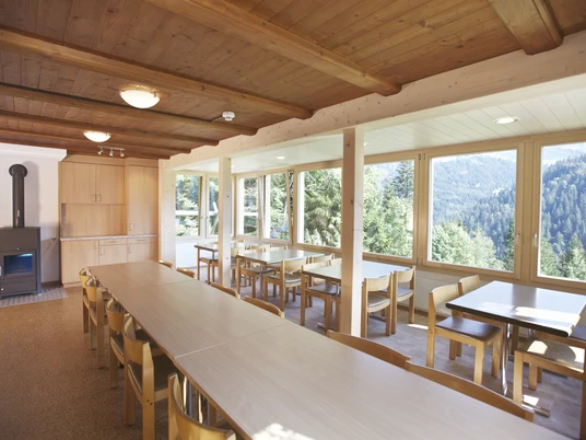 The beautiful and bright lounge invites you to linger