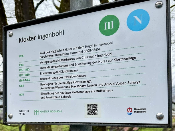 Infotafel Nr. 3 Klosterweg Ingenbohl