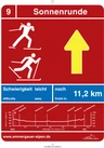 Langlaufbeschilderung Sonnenrunde Langlaufbeschilderung Sonnenrunde