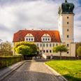 Das Barockschloss in Delitzsch mit Tourist-Information