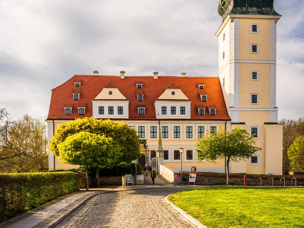 Das Barockschloss in Delitzsch mit Tourist-Information