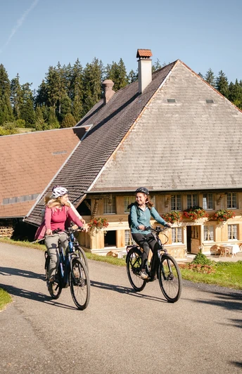 Unterwegs per E-Bike im Emmental.