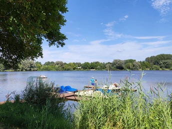 Idyllische Lage der Wohnmobilstation Bremervörde Idyllische Lage der Wohnmobilstation Bremervörde