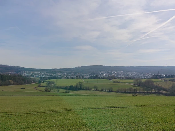 Taunusstein inmitten grüner Landschaft