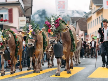 Veranstaltung Entlebucher Alpabfahrt 2023 Schuepfheim Melchior Bürgi (20)