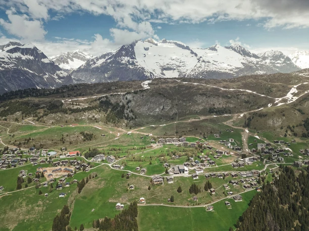 Aletsch Arena - Flugaufnahme Riederalp