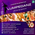 Farbenfrohes Plakat kündigt den Lumpedanz Karneval am 13. Februar 2026 mit Live-Musik und Shows an.