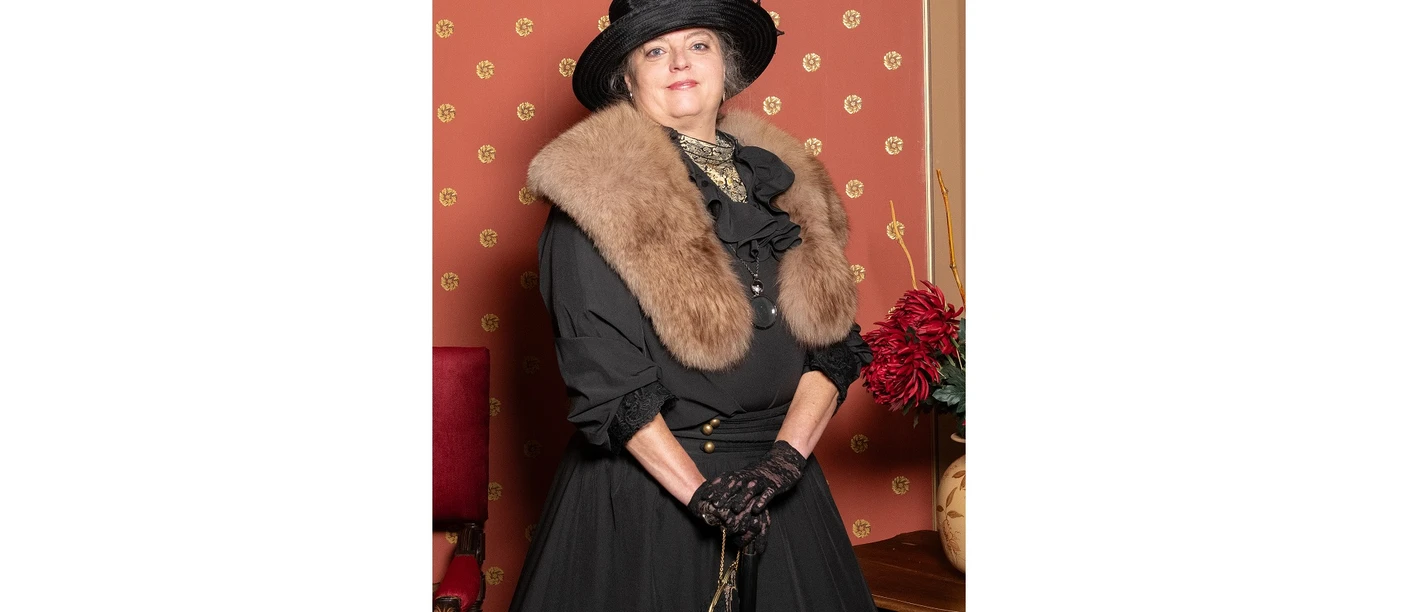 Ella v. Wangenheim Op de foto zie je de gekostumeerde kasteelgids