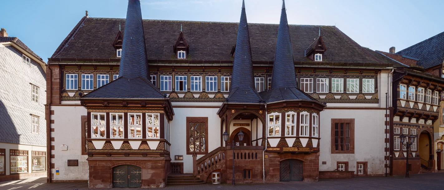 Altes Rathaus mit Fachwerk in Einbeck