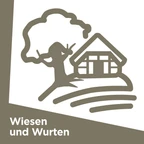 Logo der Tour "Wiesen und Wurten" Logo der Tour "Wiesen und Wurten"