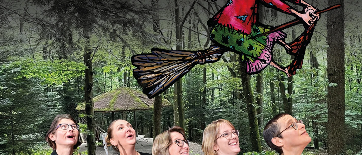 Die_Kleine_Hexe_Musiker im Wald ohne unterer Text_Foto_Peter Pöschl