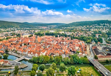 Luftbild Altstadt Hann. Münden