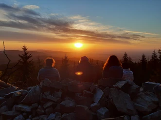 Vollmond & Sonnenaufgang Vollmond & Sonnenaufgang