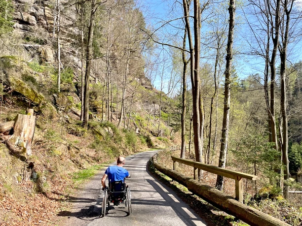 Im oberen Teil des Nassen Grundes auf dem Rückweg