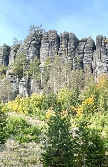Blick von Osten zum Langen Horn mit dem Bloßstock