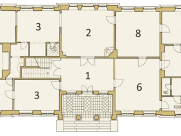 Palais Rastede - Residenzort Rastede - Raumaufteilung.png
