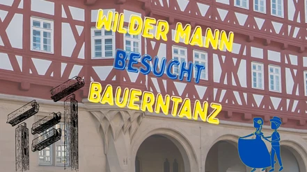 Wilder Mann besucht Bauerntanz