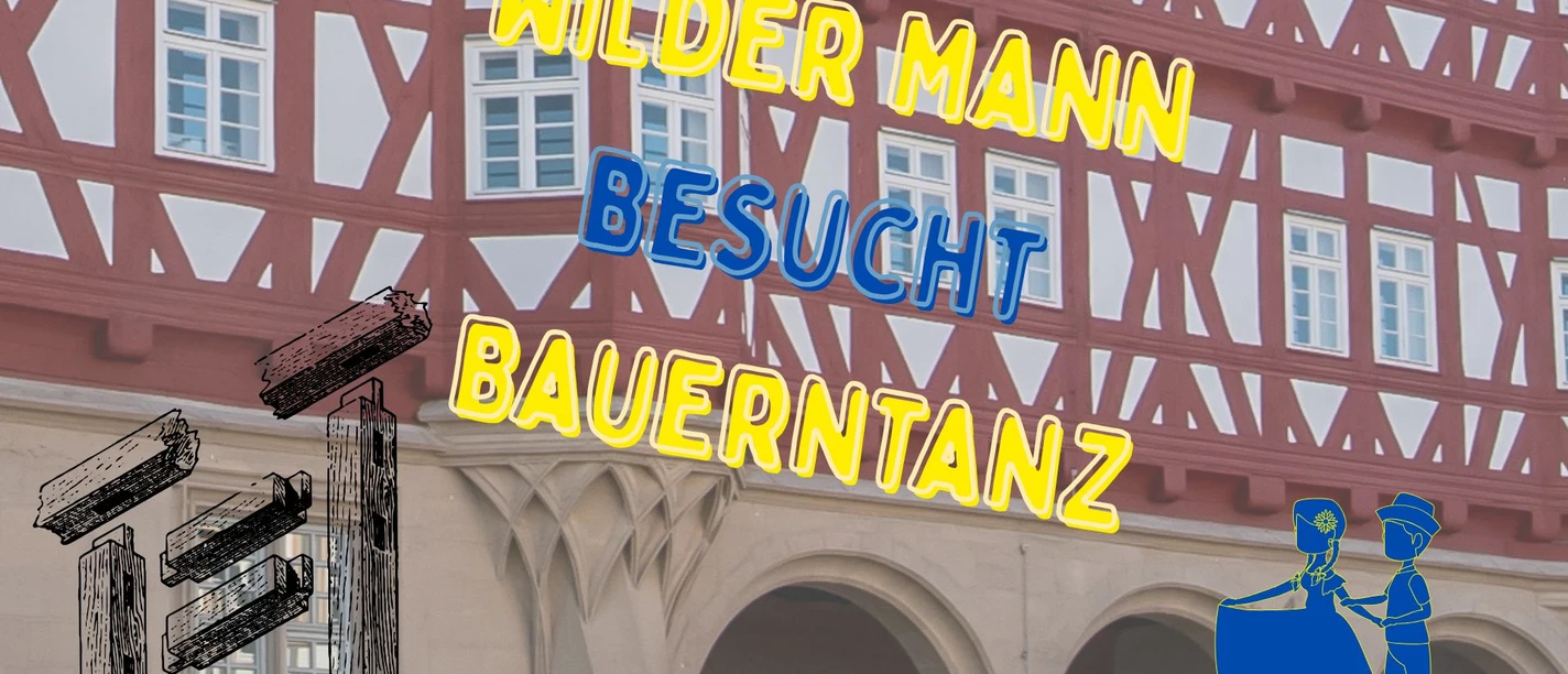 Wilder Mann besucht Bauerntanz
