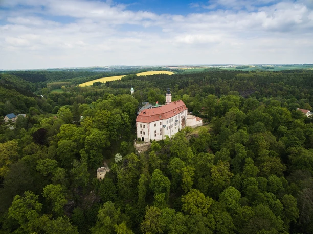 Schloss Wolkenburg von oben