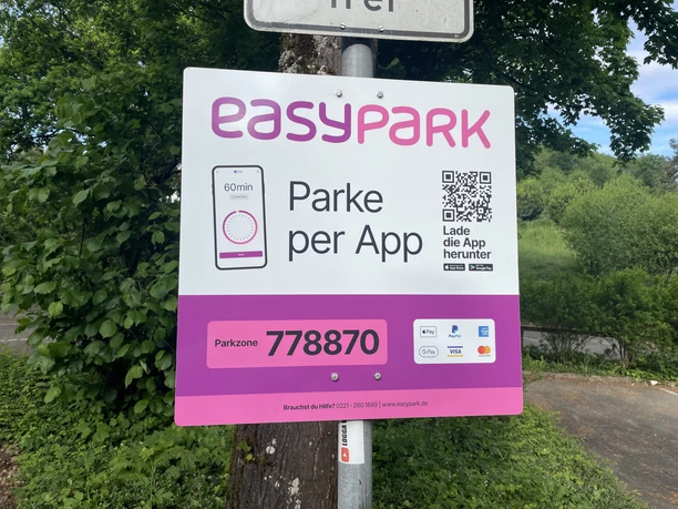 easypark Schild
