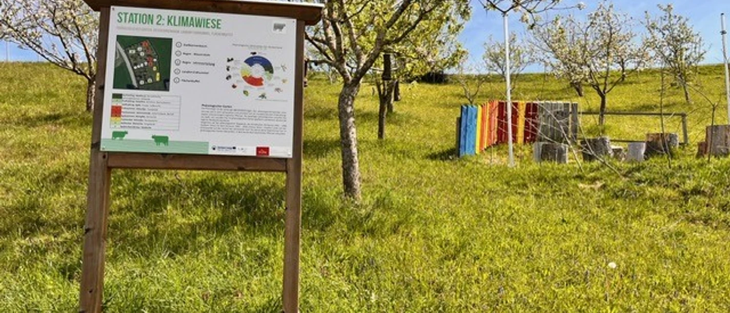 Klimawiese Infotafel