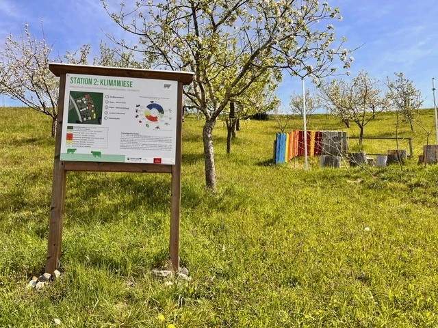 Klimawiese Infotafel