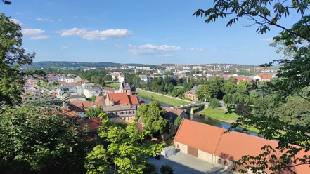Blick auf Gera von Schloss Osterstein