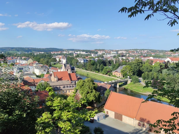 Blick auf Gera von Schloss Osterstein