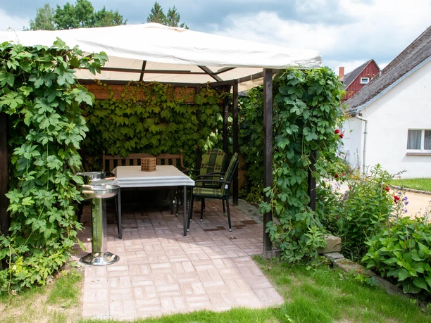 Sitzecke im Garten - Umgebindehaus an der Mandau
