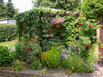 Sitzecke im Garten - Umgebindehaus an der Mandau