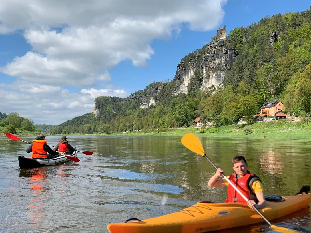 Unterwegs auf der Elbe