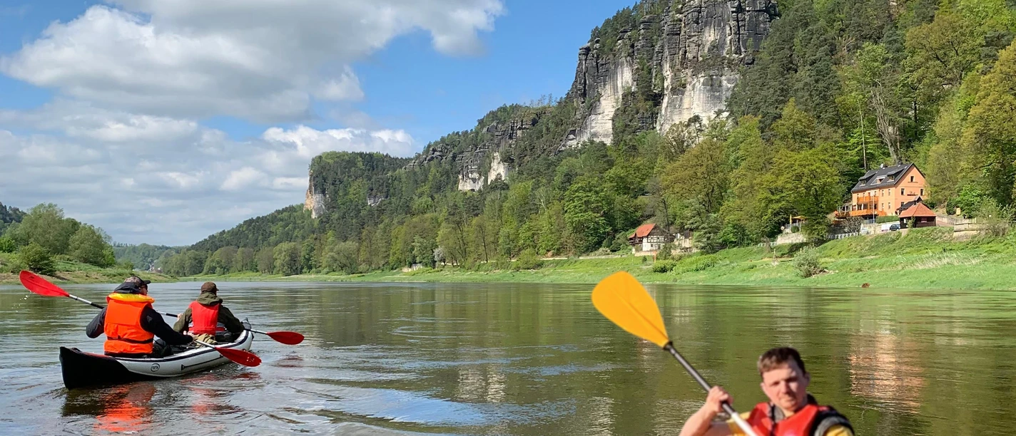 Unterwegs auf der Elbe