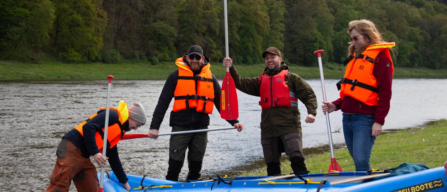 Unterwegs auf der Elbe