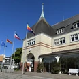 Das Rathausgebäude in Westerland