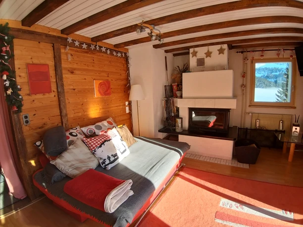 Living room of the Chalet Schwalmisblick