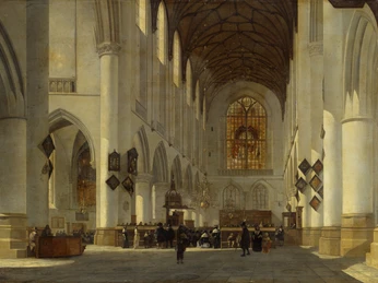 AM-1511-PS01.jpg Die Innenansicht einer gotischen Kirche mit hohen Gewölben und einer reich verzierten Fensterrose.The interior of a Gothic church with high vaults and a richly decorated rose window.Interiér gotického kostela s vysokými klenbami a bohatě zdobeným růžicovým oknem.Wnętrze gotyckiego kościoła z wysokimi sklepieniami i bogato zdobioną rozetą.Het interieur van een gotische kerk met hoge gewelven en een rijk versierd roosvenster.L'interno di una chiesa gotica con alte volte e un rosone riccamente decorato.