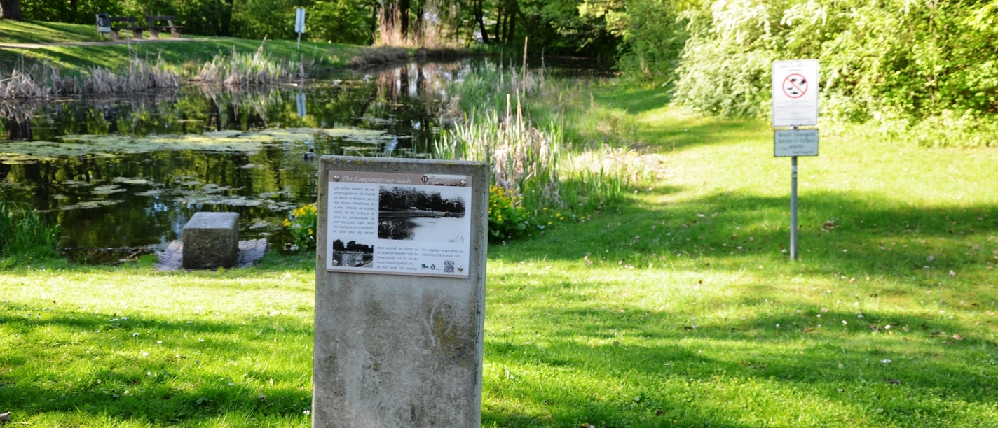 Infostele Lappenspringteich Salzgitter-Bad