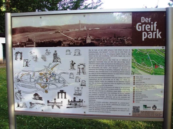 Übersichtstafel Greifpark Salzgitter-Bad mit Märchenpfad