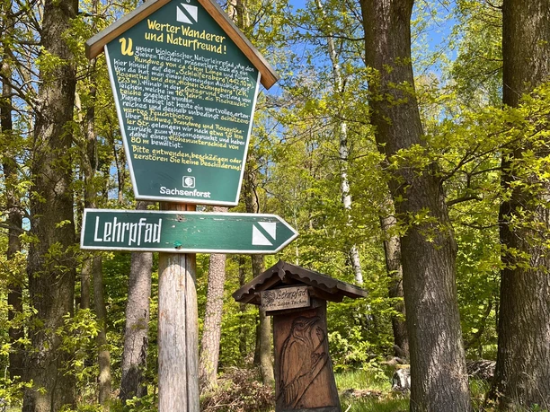 Start Lehrpfad "Zu den sieben Teichen"