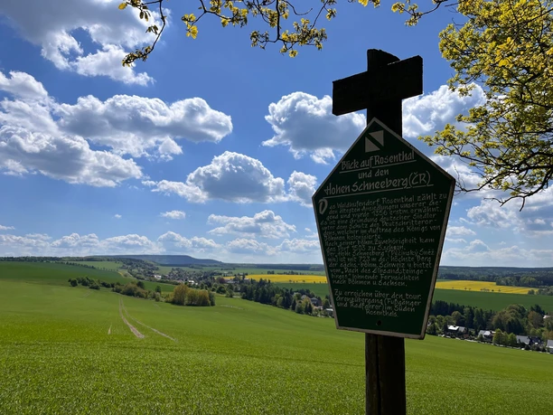 Ausblick Schleifersberg zum Hohen Schneeberg
