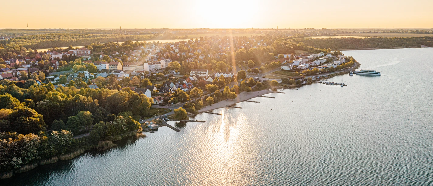 Drohnenaufnahme Markkleeberger See Leipzig