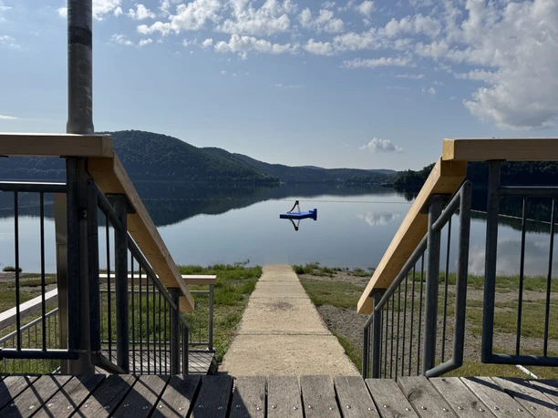 Treppe am Strandbad Waldeck
