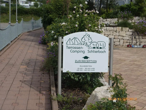 Wergweiser Terrassencamping Schlierbach