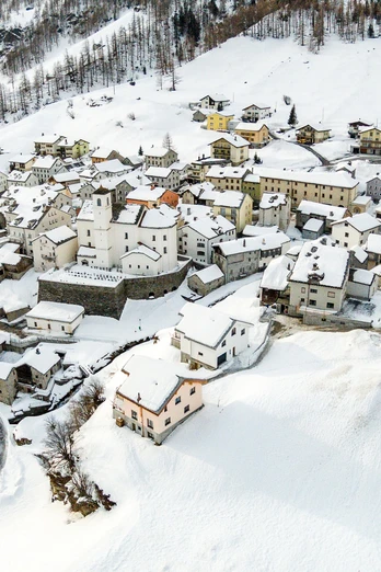Simplon Dorf im Winter