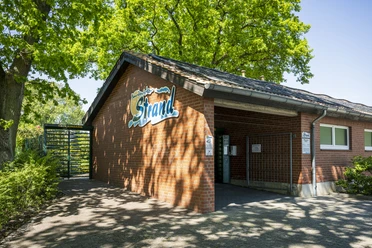 Naturbad Bardowicker Strand Eingangsbereich zum Naturbad Bardowicker Strand
