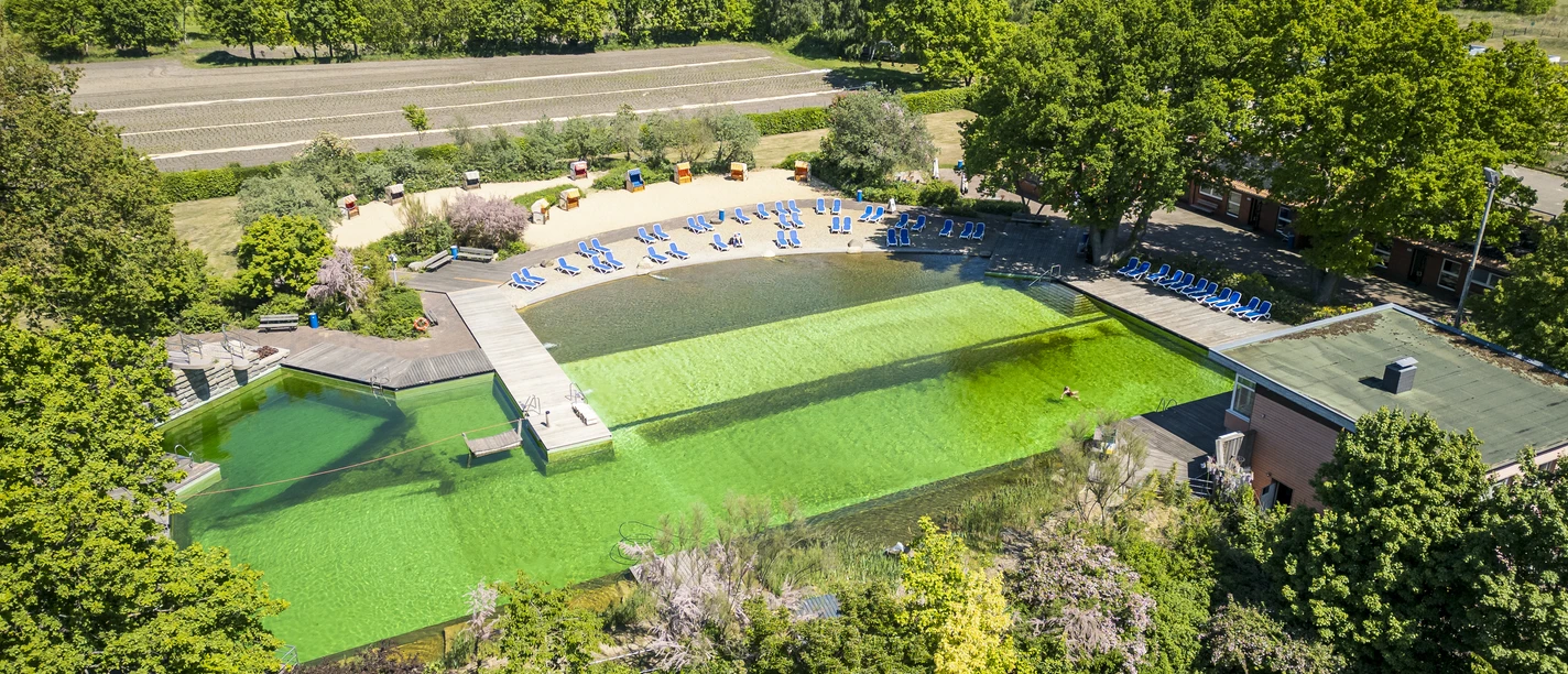 Naturbad Bardowicker Strand Bird's eye view of the Bardowicker Strand natural bathing area