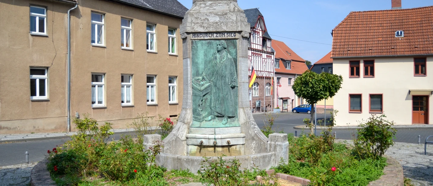Lutherbrunnen Mansfeld Der Lutherbrunnen in Mansfeld