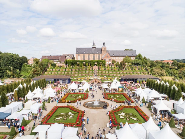 Luftbild Herbstpartie Kloster Kamp