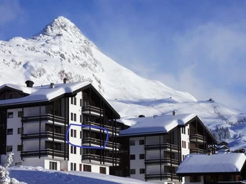 Frontansicht mit Bettmerhorn (Winter)